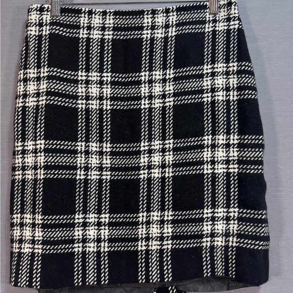 Talbots Black and White Checkered Pencil Skirt - Picture 1 of 4